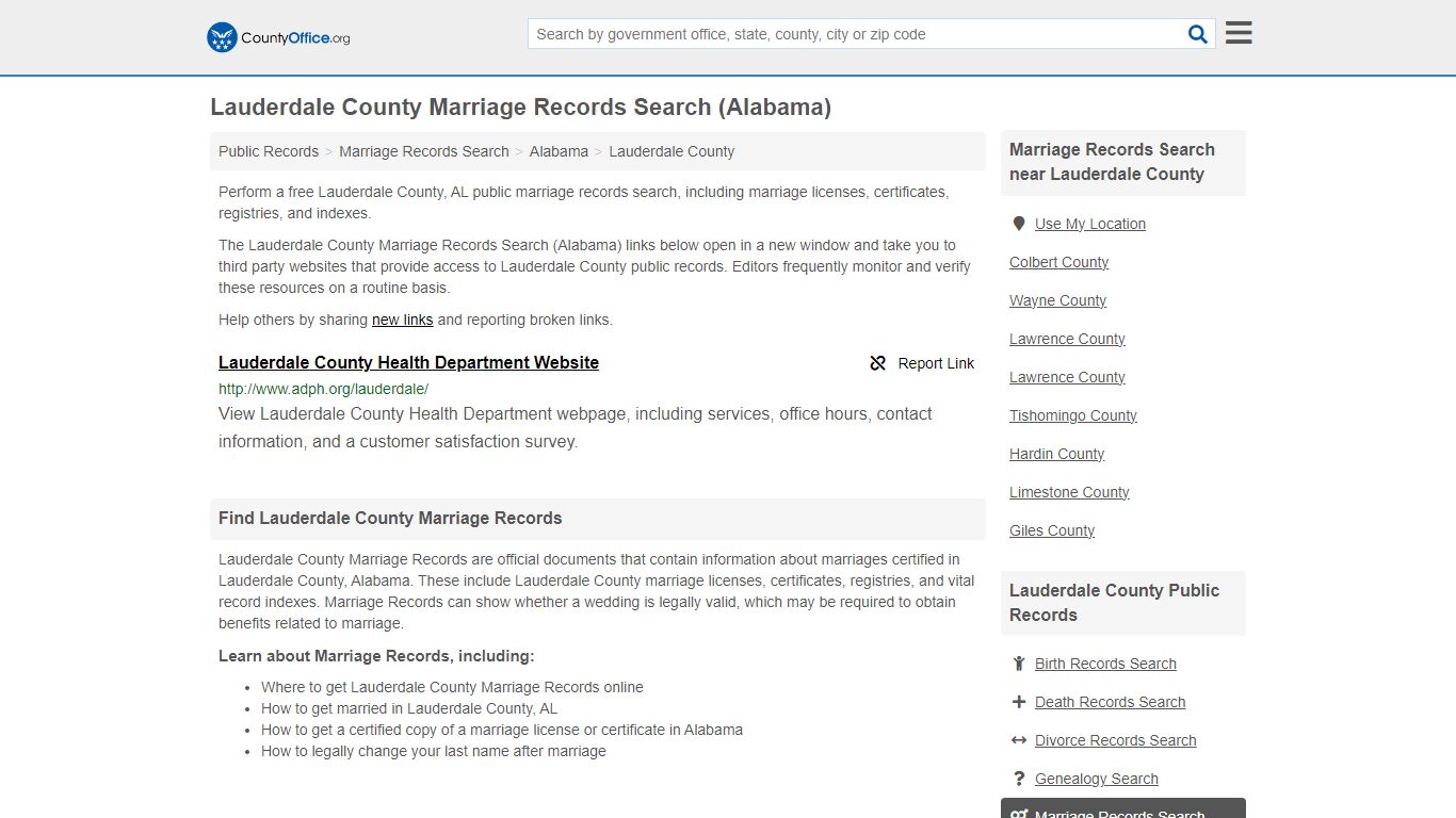 Marriage Records Search - Lauderdale County, AL (Marriage Licenses ...